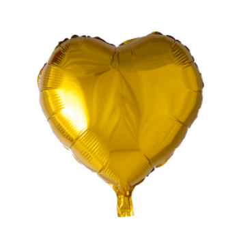 Folienballon Herz Gold 45cm